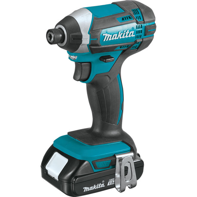 Makita 18V LXT 1/4-in Impact Driver Compact with Battery and Charger - DTD152Y003 - Toronto Liquidation Company