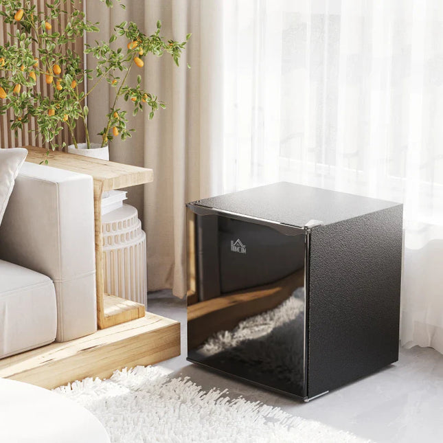 Compact Adjustable Electric Mini Fridge with Ice Tray