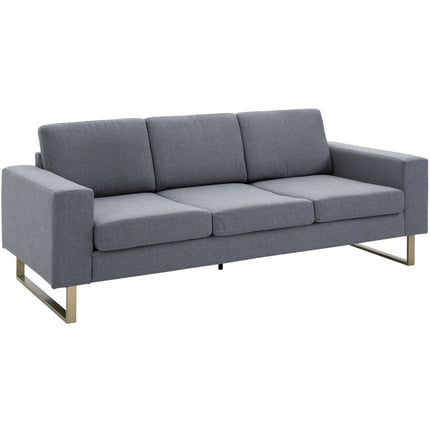 Modern 3-Seater Sofa – Slate Grey
