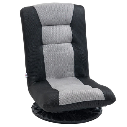 Folding Floor Mesh Gaming Chair – Space Grey