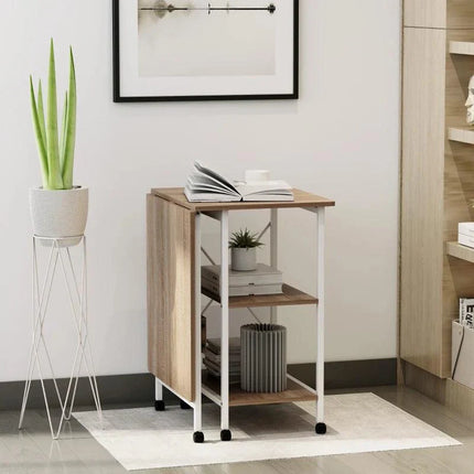 Compact Folding Computer and Office Desk (White) - Toronto Liquidation Warehouse