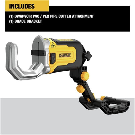 DEWALT IMPACT CONNECT PVC/PEX Pipe Cutter Attachment - DWAPVCIR