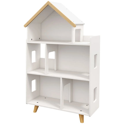 Classic Dollhouse Bookshelf – White