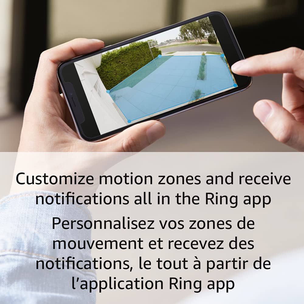 Ring Floodlight Cam Wired Plus with motion-activated 1080p HD video - White - Open Box - Toronto Liquidation Company