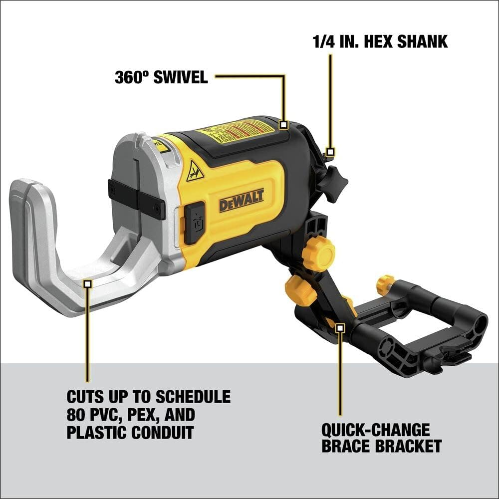 DEWALT IMPACT CONNECT PVC/PEX Pipe Cutter Attachment - DWAPVCIR - Toronto Liquidation Company