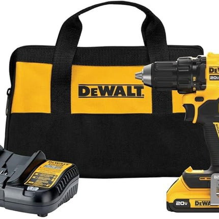 DEWALT 20V MAX Brushless 1/2 in. Cordless Compact Drill Driver Kit, Ratcheting Chuck, LED - DCD793D1