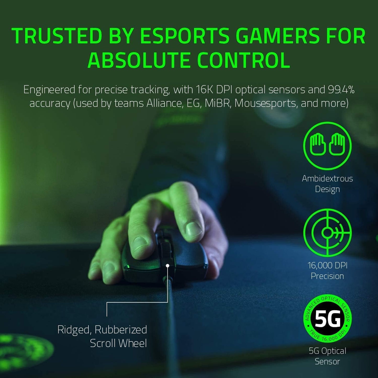 Razer Viper 8k Ambidextrous Esports Gaming Mouse - Black - Toronto Liquidation Company