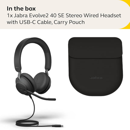 Jabra Evolve2 40 SE Wired Stereo Headset
