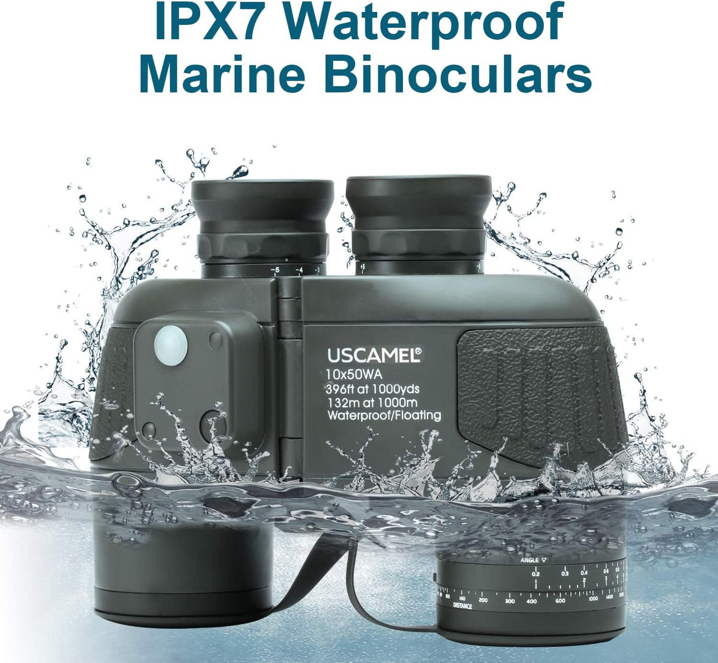 USCAMEL 10X50 Marine Binoculars for Adults with Rangefinder Compass - Toronto Liquidation Company