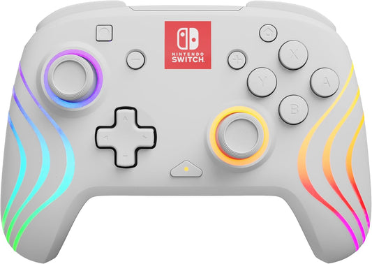 PDP Afterglow Wave Wireless Pro Controller with Full Motion for Nintendo Switch - White - Toronto Liquidation Company
