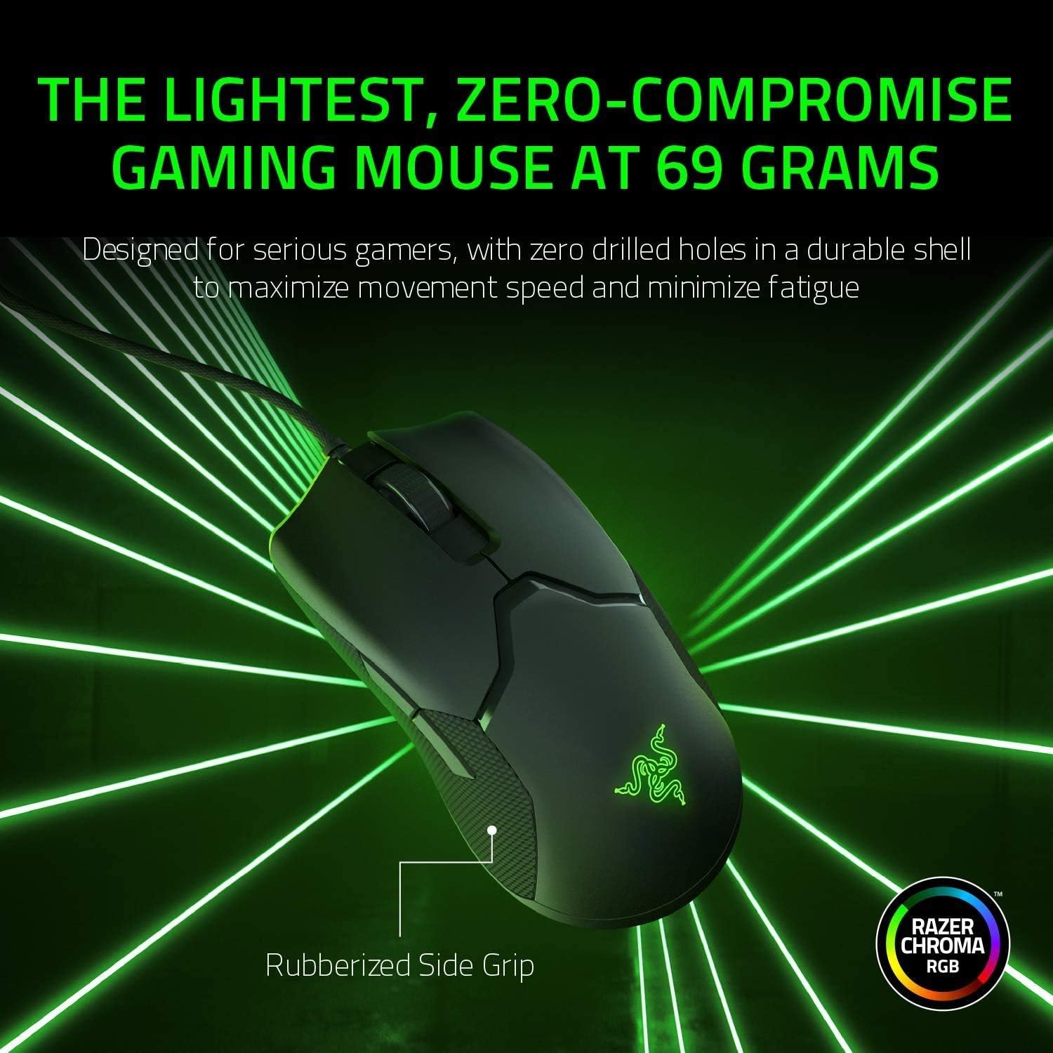 Razer Viper 8k Ambidextrous Esports Gaming Mouse - Black - Toronto Liquidation Company