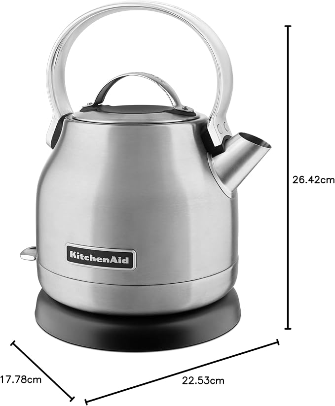 KitchenAid 1.25 L Electric Kettle, Brushed Stainless Steel - Toronto Liquidation Company