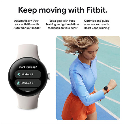 Google Pixel Watch 2 - WiFi - Silver/White - Brand New Open Box