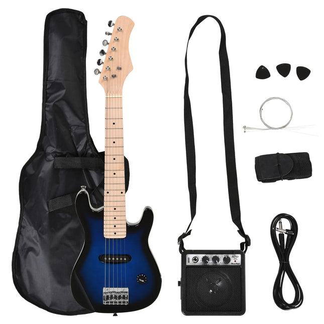 30 Inch Kids Electric Guitar 3/4 Size Beginner Starter Kit with 5W Amplifier