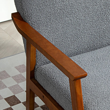 Living Room Boucle Accent Chair - Grey
