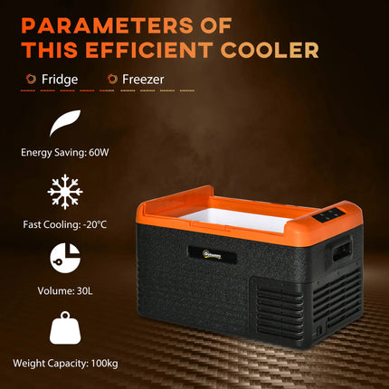 Portable Electric Cooler - Black