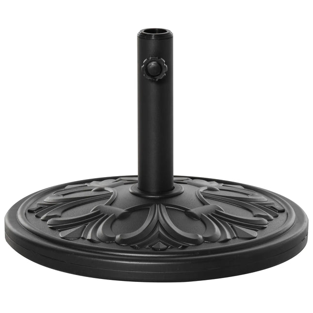 19 Inch Heavy Duty 29lbs Umbrella and Parasol Stand - Black
