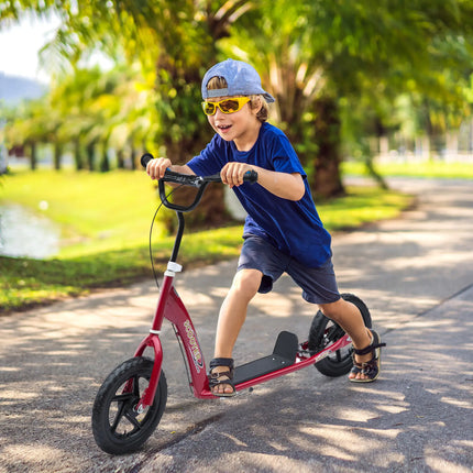 Adjustable Kids Kick Scooter with Kickstand and Rear Brake
