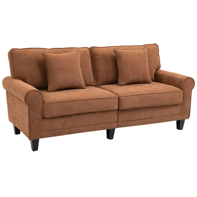 Classic 2-Seater Sofa – Rustic Brown