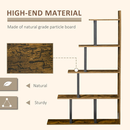 Industrial Module Cubby Bookshelf - Brown