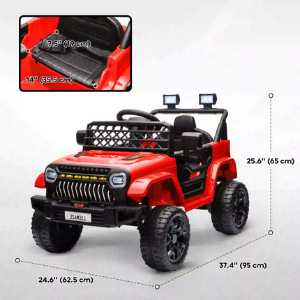 12V Battery Powered Ride on Electric Car for Kids with Remote Control and Headlights