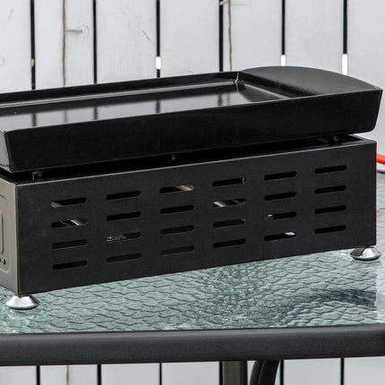 Portable Flat Table Top Propane Grill and Griddle