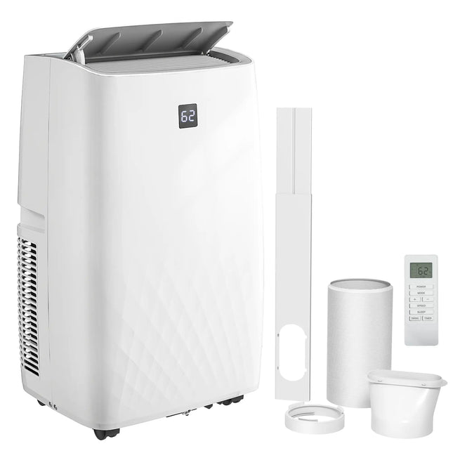 12000 BTU Portable Air Conditioner with Dehumidifier - White