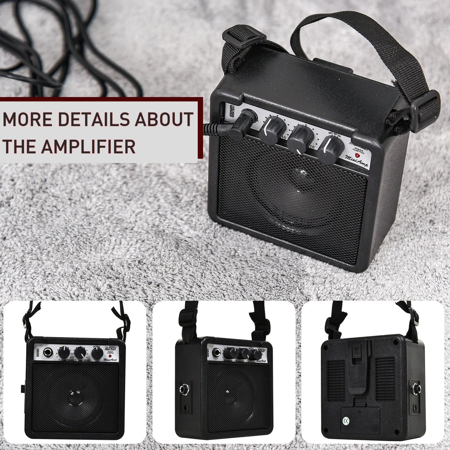 30 Inch Kids Electric Guitar 3/4 Size Beginner Starter Kit with 5W Amplifier - Toronto Liquidation Company