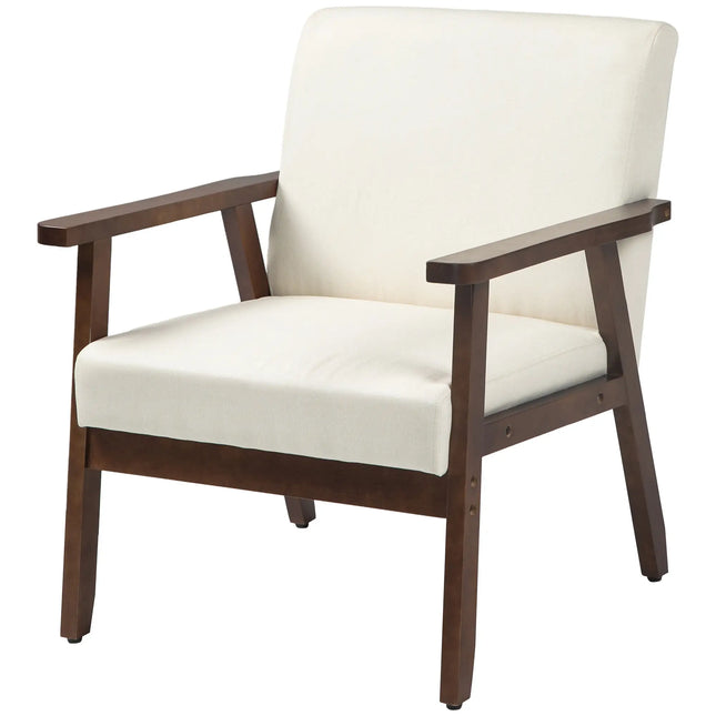 Modern Dining and Accent Chair – Cream White