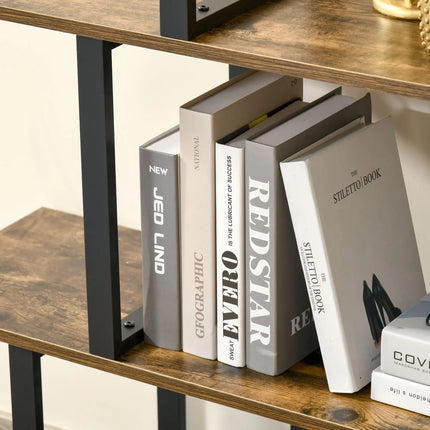 Industrial Module Cubby Bookshelf - Brown