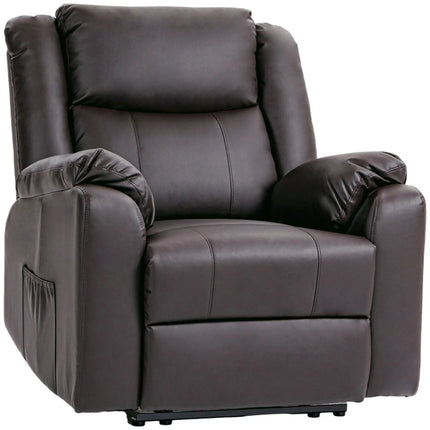 Executive Faux Leather Recliner – Chocolate Brown