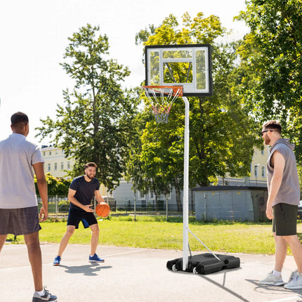 Classic 5-7ft Adjustable Basketball Hoop with Stand and Wheels