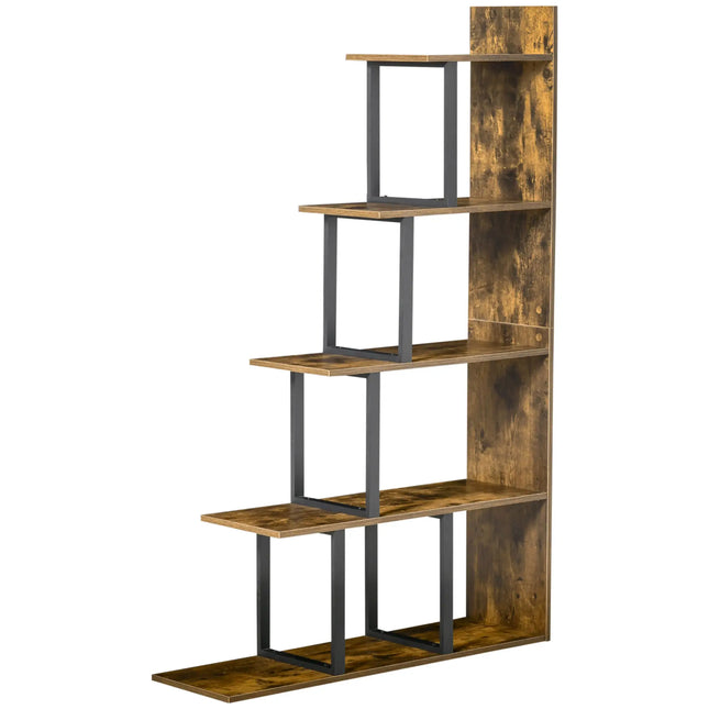 Industrial Module Cubby Bookshelf - Brown