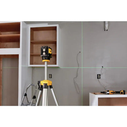 DEWALT 55 ft. Green Self-Leveling Cross Line Laser Level with (2) AA Batteries - DW08802CG