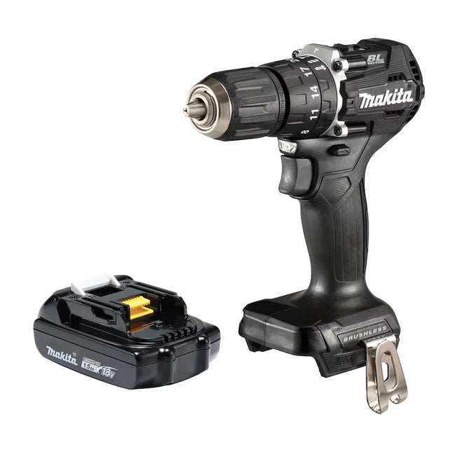 MAKITA 18V LXT Brushless 1/2-Inch SubCompact Hammer Drill-Driver Kit w/1.5Ah Battery & Charger