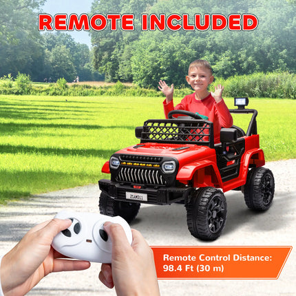 12V Battery Powered Ride on Electric Car for Kids with Remote Control and Headlights