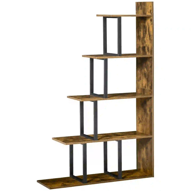 Industrial Module Cubby Bookshelf - Brown