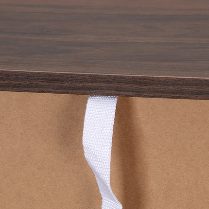 Classic Square Low Bookshelf - Dark Brown