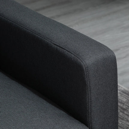 Modern L-Shaped Sectional Sofa with Chaise Lounge – Dark Grey